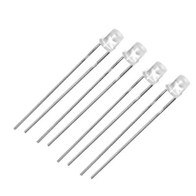 Flat Top UV LED Chip Diode 3mm Through Hole 365nm For Jewelry Detection
