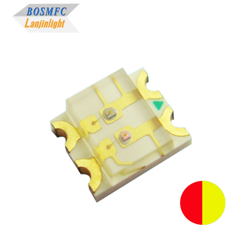 Multiscene SMD LED 1206 Red Yellow Dual Color 120 Degree Viewing Angle