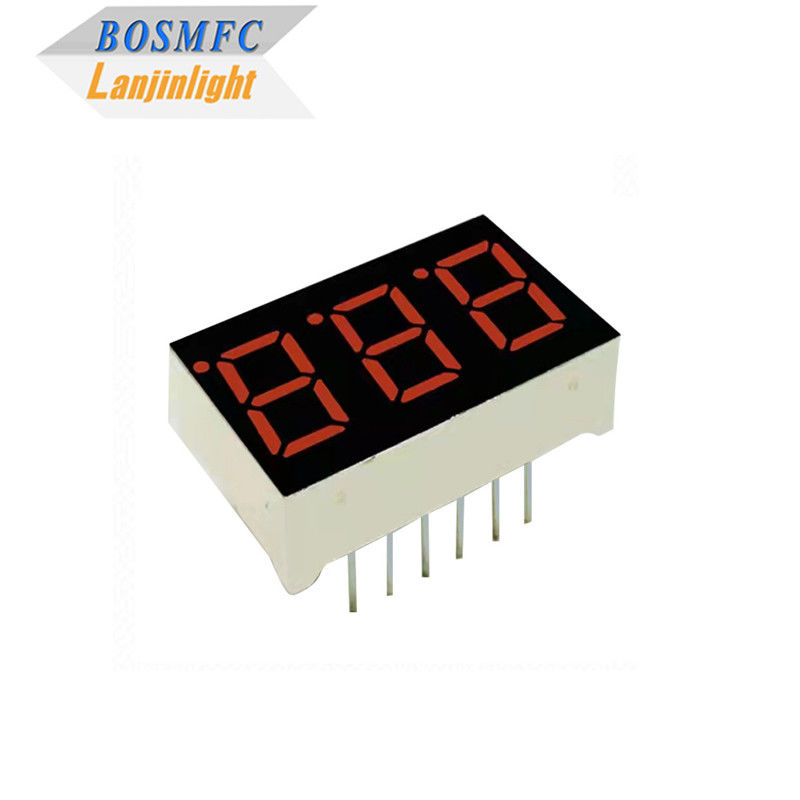 20mA 7 Segment LED Display 3 Digits 0.28 Inch 0.56 Inch Durable