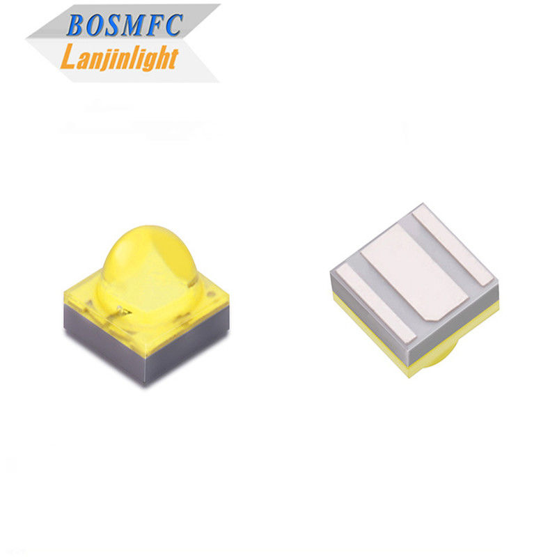 High Power 1-3W Red / Green / Blue / White / Yellow Light 2525 SMD LED Diode Dome Lens For Car Light
