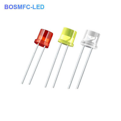 5mm Flat Top Through Hole LED Diffused 100 Degree Viewing Angle
