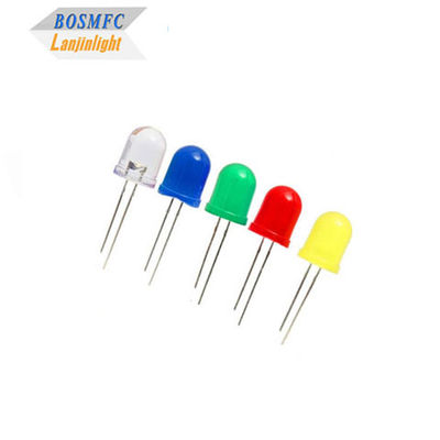8mm 10mm through-hole LED Super Bright , F10 Lamp Single Diode LED factory sell