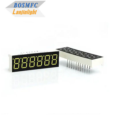 0.36 Inch 7 Segment LED Display 6 Digits Multi Function 20mA