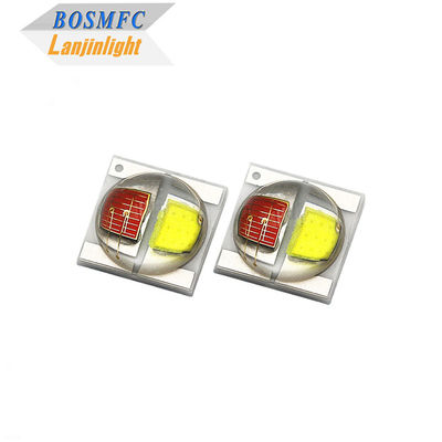 2W 3535 SMD LED Dome Lens 30 Degrees Bi Color Red And White 350mA High Brightness LED Diode