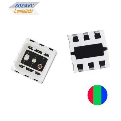 1.5W 5050 RGB LED dome lens high power tri-color LED chip 3 * 0.5W