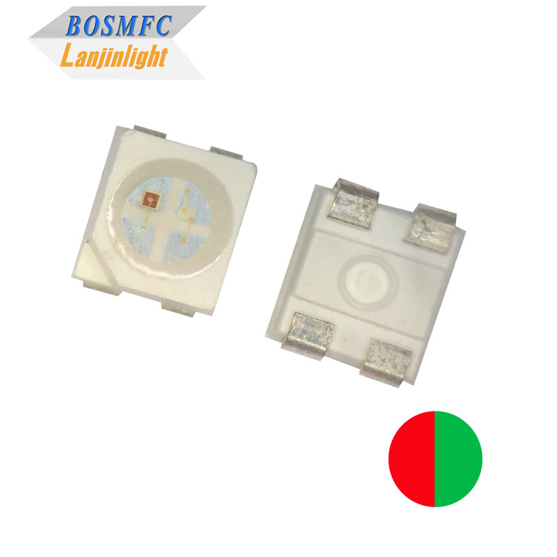 RoHS 20mA LED Bi color SMD 3528 Red & Green Light For LED Strips