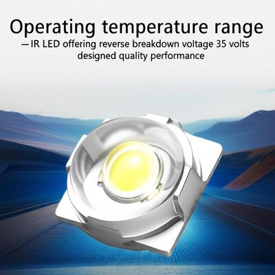 Through Hole LED with -40°C to +85°C Operating Temperature, 35V Reverse Breakdown Voltage, and 60-70LM Luminous Flux